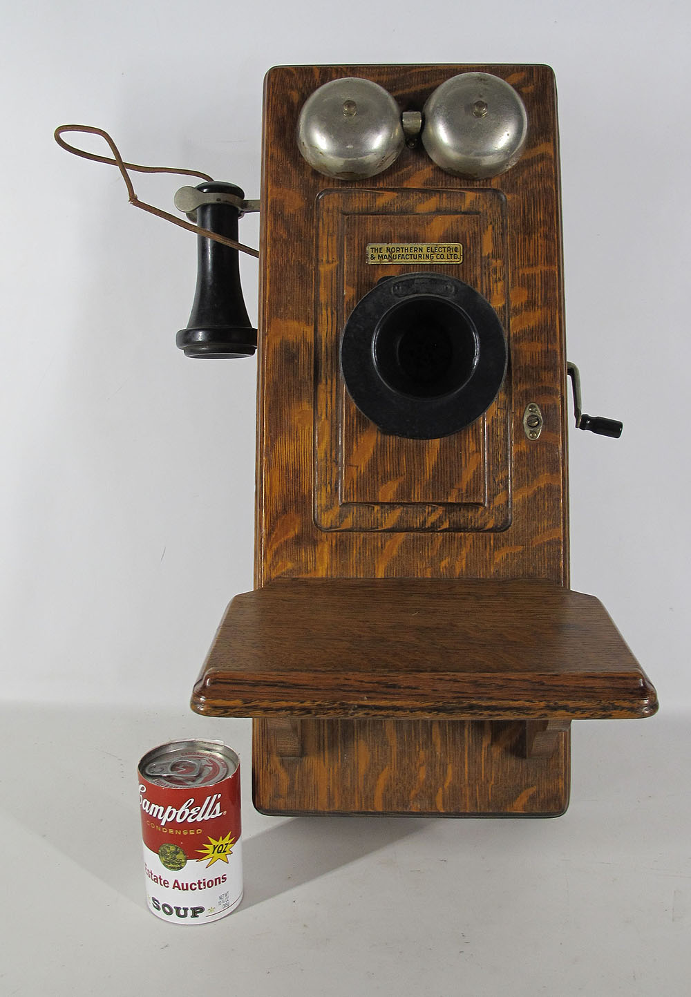 Antique Early 1900s Northern Electric N317 Wooden Crank Wall Phone